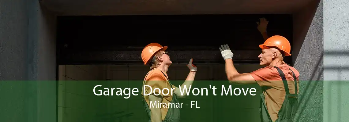 Garage Door Won't Move Miramar - FL